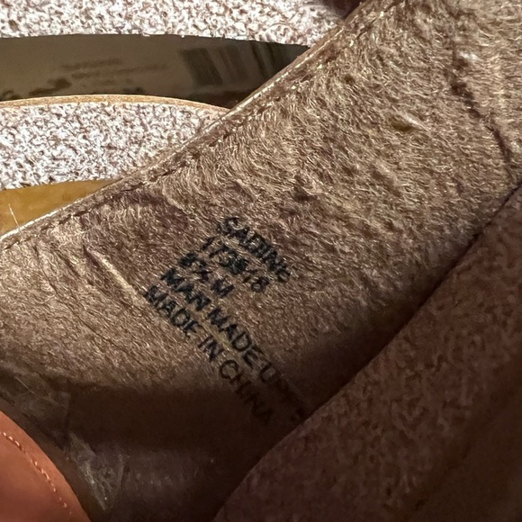 Rampage Tan and Blue Ankle-Strap Sandals with Bow Details - Picture 7 of 8